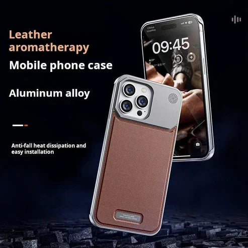 Leather Aromatherapy Metal Case