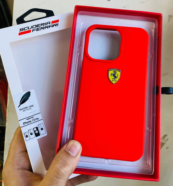 Luxury Brand Ferrari Sports Car Silicone Case -  iPhone